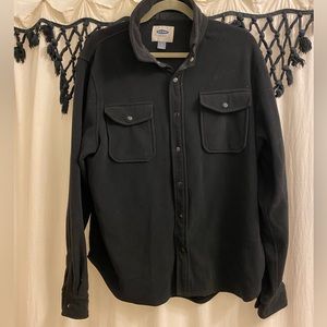 Long sleeve fleece overshirt